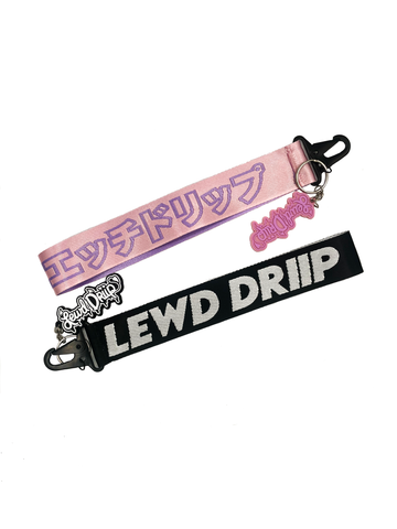Lewd Driip Logo Strap Keychain
